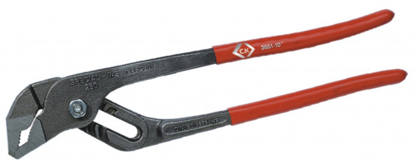 Pince multiprise gainée pvc rouge à charnière entrepassée 250 mm