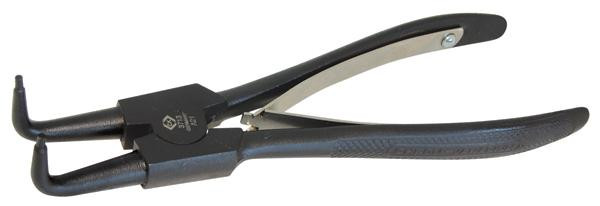 Pince circlips coudée, extérieure 180 mm cap. 19-60 mm