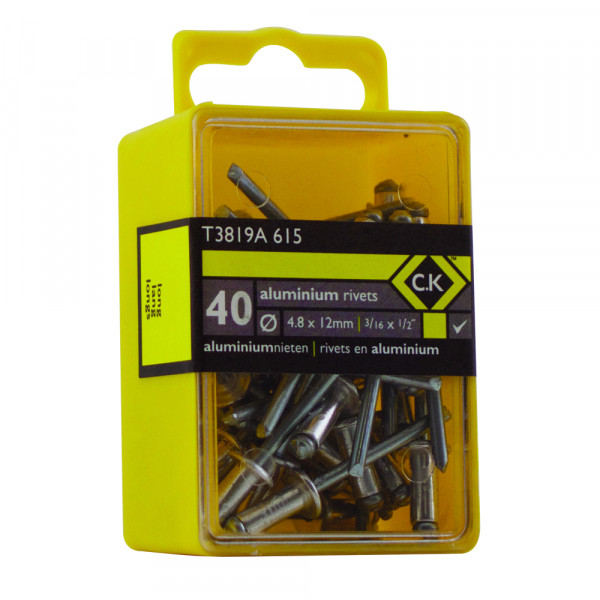 40 rivets en aluminium 4,8 x 12  mm