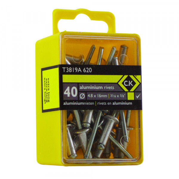 40 rivets en aluminium 4,8 x 16  mm