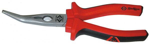 Pince à becs demi-ronds coudée redline 200 mm