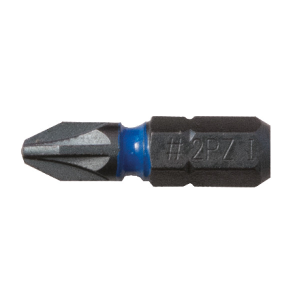 Embout de vissage impact blue steel 25 mm - pz1
