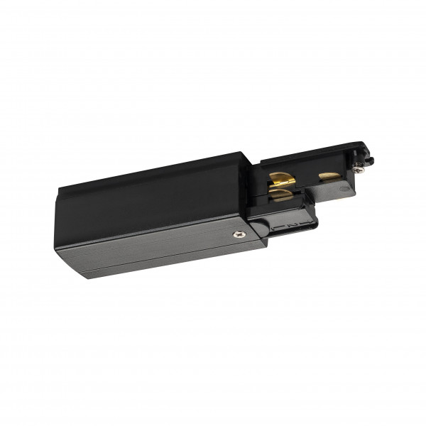 Système De Rail Eutrac 230V - Alimentation 2 Terre Droite Pour Spot SLV Noir