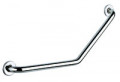 Barre d'appui coudée 135° Inox brillant, 400 x 400 mm - Delabie - 5081P2