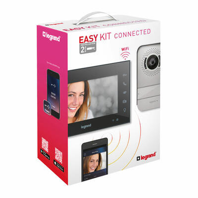 Visiophone connecté noir Legrand Easy Kit avec écran 7 pouces