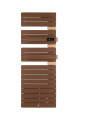 Sèche-serviettes allure 3 virtuose mat gauche soufflerie 1750w brun terracotta