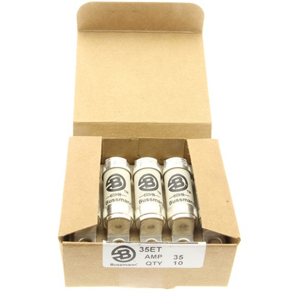 Fusible Bussmann/Eaton 35ET 35A – 690V AC, Haute Vitesse, Standard BS88:4 – Pour Protections électriques Industrielles