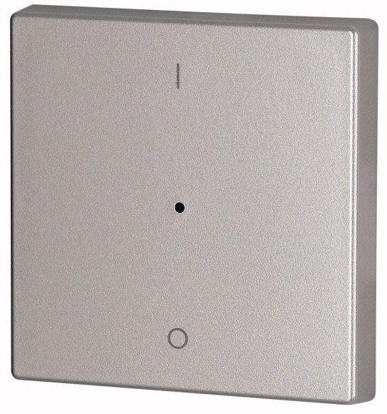 Bouton à bascule, simple, avec led, i/0, couleur argent (CWIZ-01/13-LED)