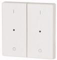 Bouton à bascule, double, avec led, i/0, blanc (CWIZ-02/11-LED)