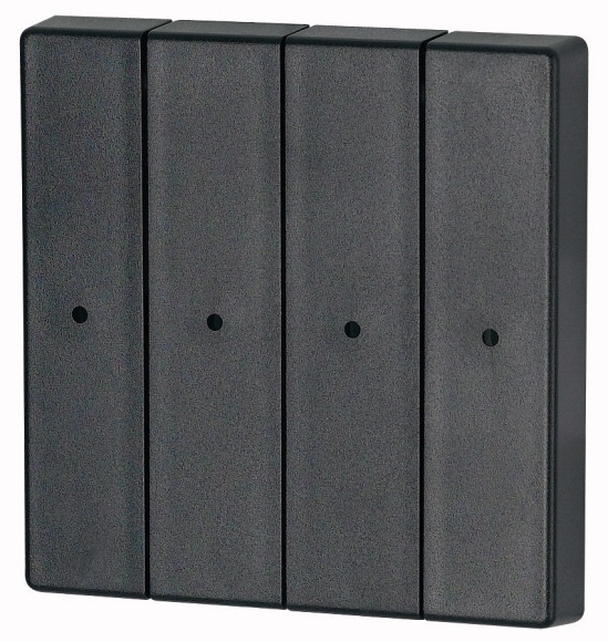 Bouton à bascule, quadruple, avec led, anthracite (CWIZ-04/04-LED)