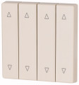 Bouton à bascule, quadruple, crème, flèches (CWIZ-04/22)