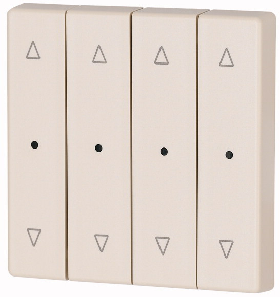 Bouton à bascule, quadruple, avec led, crème, flèches (CWIZ-04/22-LED)