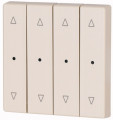 Bouton à bascule, quadruple, avec led, crème, flèches (CWIZ-04/22-LED)