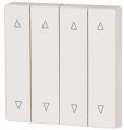 Bouton à bascule, quadruple, flèches, blanc brillant (CWIZ-04/51)