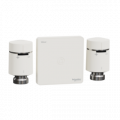 Kit de Vannes Thermostatiques Connectées Wiser Schneider – Passerelle Wifi avec 2 Têtes de Vanne