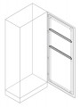 Profil horizontal porte armoire is2/am2 35x600 (2pcs)