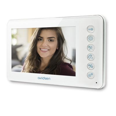 Visiophone à fil YLVA avec écran couleur 7 pouces blanc - Avidsen - Avidsen - 112240