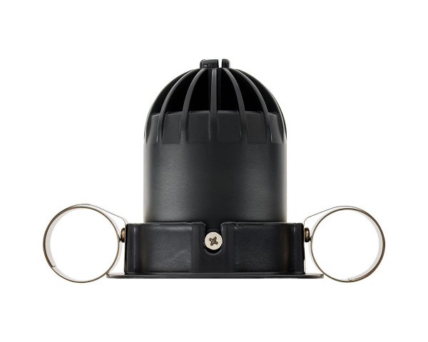1901 slim rond fixe noir, déflecteur blanc, faisceau moyen, 3000k dali  