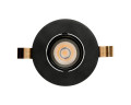 Encastré 1901 noir orientable 3000k faisceau intensif dim 230v