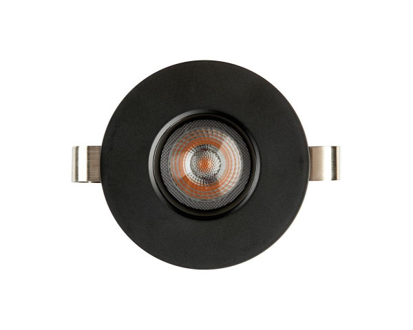 Encastré 1901 noir fixe 3000k faisceau moyen dim 230v ip65