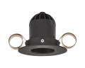 Encastré 1901 noir fixe 3000k faisceau moyen dim 230v ip65