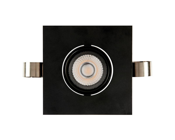 Encastré 1901 noir carré orientable  4000k faisceau intensif dim dali