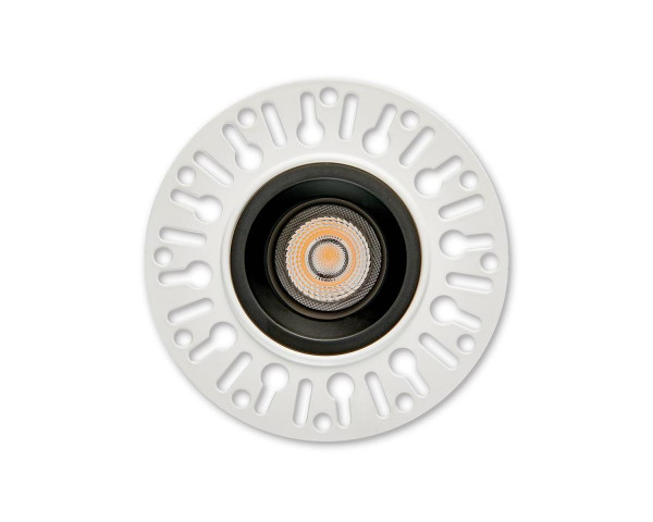Encastré 1901 noir trimless simple fixe 2700k faisceau extensif dim 230v ip65