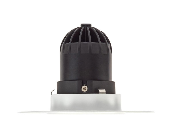 Encastré 1901 noir trimless simple fixe 2700k faisceau extensif dim 230v ip65