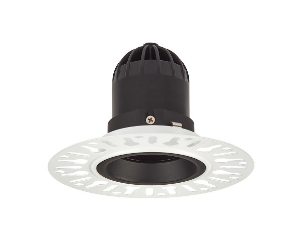Encastré 1901 noir trimless simple fixe 2700k faisceau extensif dim 230v ip65