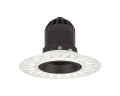 Encastré 1901 noir trimless simple fixe 3000k faisceau moyen dim dali ip65