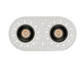 Encastré 1901 noir trimless double fixe 4000k faisceau intensif dim 1-10v