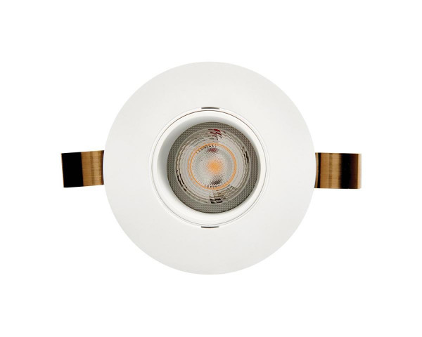 Encastré 1901 rond blanc orientable 2700k faisceau intensif dim dali - Colingwood - BDL01A27ND