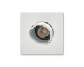 Encastré 1901 blanc carré orientable  2700k faisceau intensif dim dali