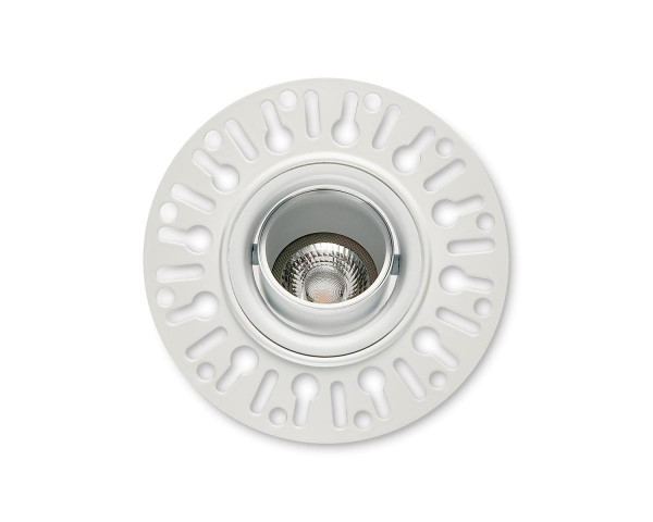 Encastré 1901 blanc trim simple orientable  2700k faisceau intensif dim 1-10v