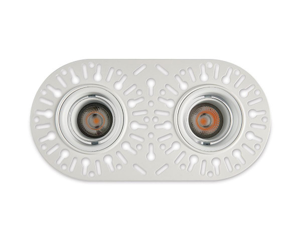 Encastré 1901 blanc trimless double orientable  2700k faisceau extensif dim 230v