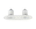 Encastré 1901 blanc trimless double orientable  2700k faisceau extensif dim 230v