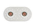 Encastré 1901 blanc trimless double fixe 4000k faisceau extensif dim 1-10v ip65