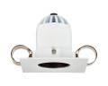 Encastré 1901 blanc carré fixe 4000k faisceau extensif dim 230v ip65