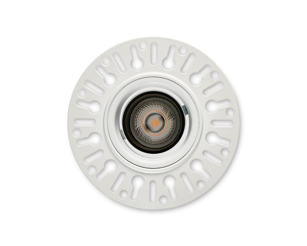 Encastré 1901 blanc trim simple orientable  4000k faisceau intensif dim 1-10v