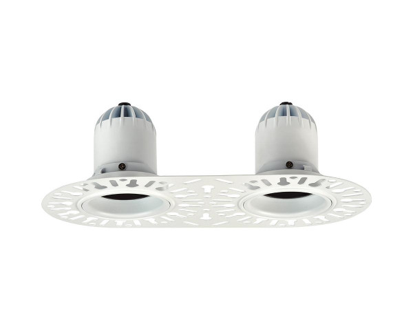 Encastré 1901 blanc trimless double orientable  4000k faisceau extensif dim 230v