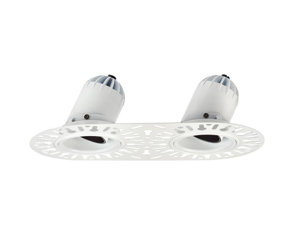 Encastré 1901 blanc trimless double orientable  4000k faisceau extensif dim 230v
