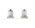 Encastré 1901 blanc trimless double orientable  4000k faisceau extensif dim 230v