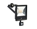 Projecteur de 50w à couleur led commutables, 3000k, 4000k et 6000k, ip44, pir