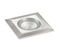 Encastré de sol carré en inox 1w 2700k