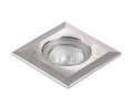 Encastre sol carre d40 inox 1w bleu flood