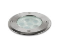 Gl045 encastré de sol midi, 3000k, inox, 6w