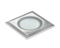 Encastre verre sable carré ø76 3w 4000k