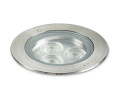 Encastre sol ø76 inox 7w 3000k flood