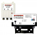Kit préamplificateur 30 db + alimentation 24 vcc 2 sorties