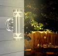 Applique bidirectionnelle LED Arlux Castellane IP44 9W 3000K 1000lm inox